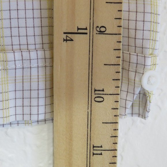 Cubavera*‎ Men's Short Sleeve Button Down Straight Hem plaid Shirt~ Size Large - Picture 10 of 12